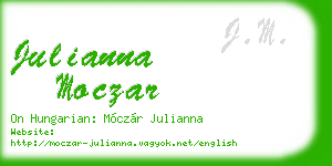 julianna moczar business card