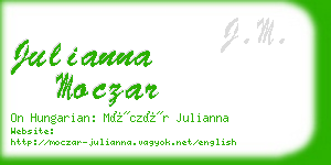 julianna moczar business card